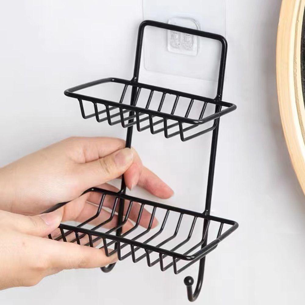 Giá Đựng Xà Phòng Hai Tầng Bằng Thép Không Gỉ 304 Dành Cho Nhà Bếp Phòng Tắm