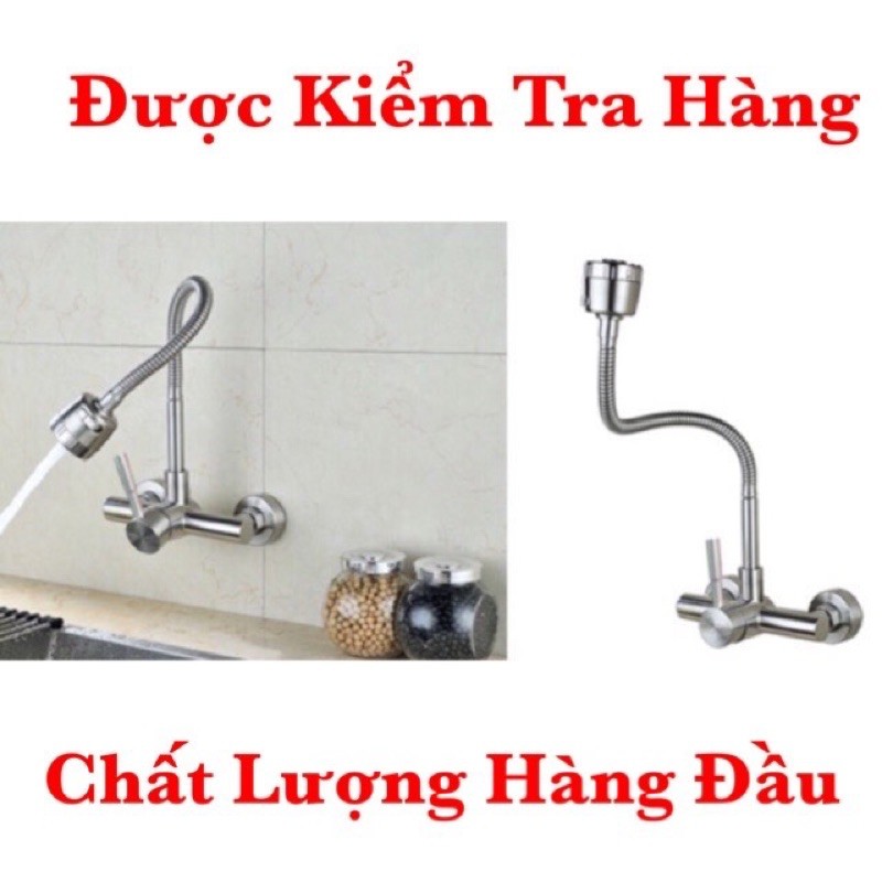 Vòi Rửa Bát Nóng Lạnh Cắm Tường(BH 36 Tháng)-Được kiểm tra hàng