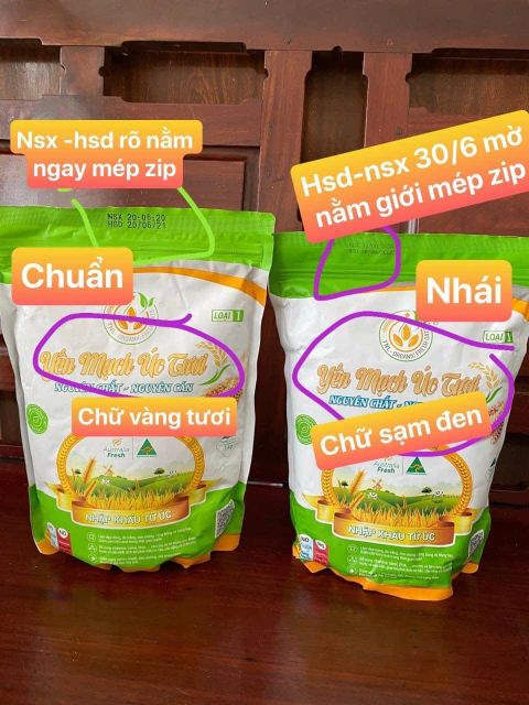 [RẺ VÔ ĐỊCH][GIẢM CÂN, ĐẸP DA] Yến mạch Úc tươi loại 1, cán vỡ.