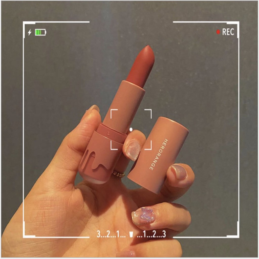 Son thỏi lì Herorange vỏ hồng loại mới - Sammi beauty - G8