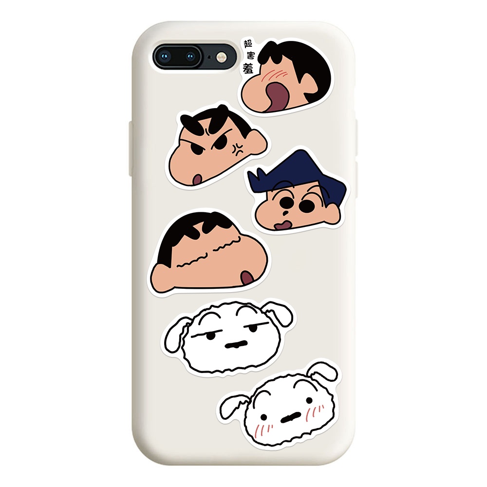 10/ 25/ 50 Miếng dán bằng PVC hình cậu bé bút chì dễ thương DIY chống thấm nước độc đáo trang trí ván trượt/ điện thoại