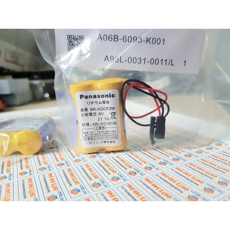 BR-AGCF2W Pin A98L-0031-0011 6V Cho Máy CNC Fanuc Zắc Đen