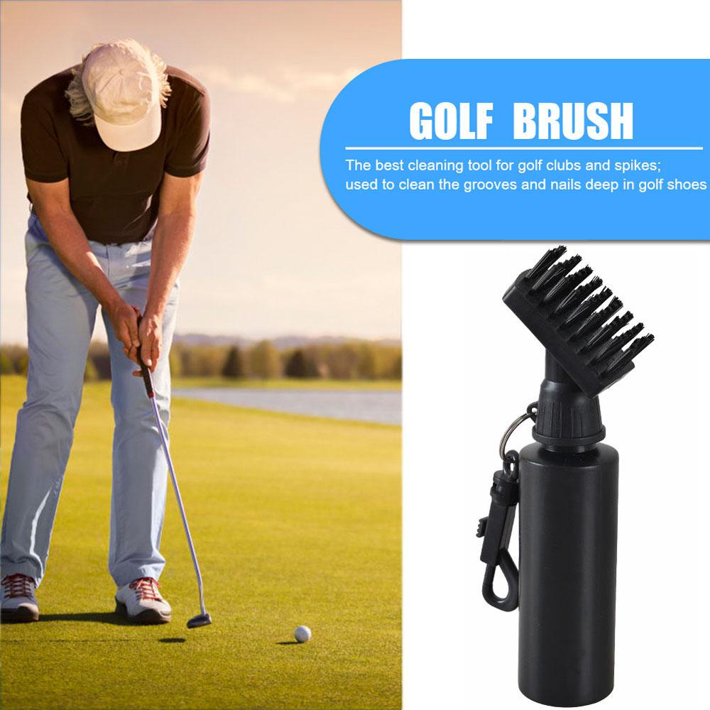 Bàn Chải Nylon Làm Sạch Gậy Đánh Golf Kèm Kẹp Cố Định