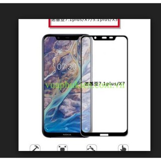Kính cường lực full màn 9d dành cho nokia x7