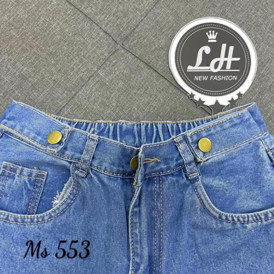 SALE Quần jean cạp chun, quần baggy nữ lưng thun Lê Huy Fashion kiểu cách điệu lưng siêu đẹp MS 353 ! ! Xịn