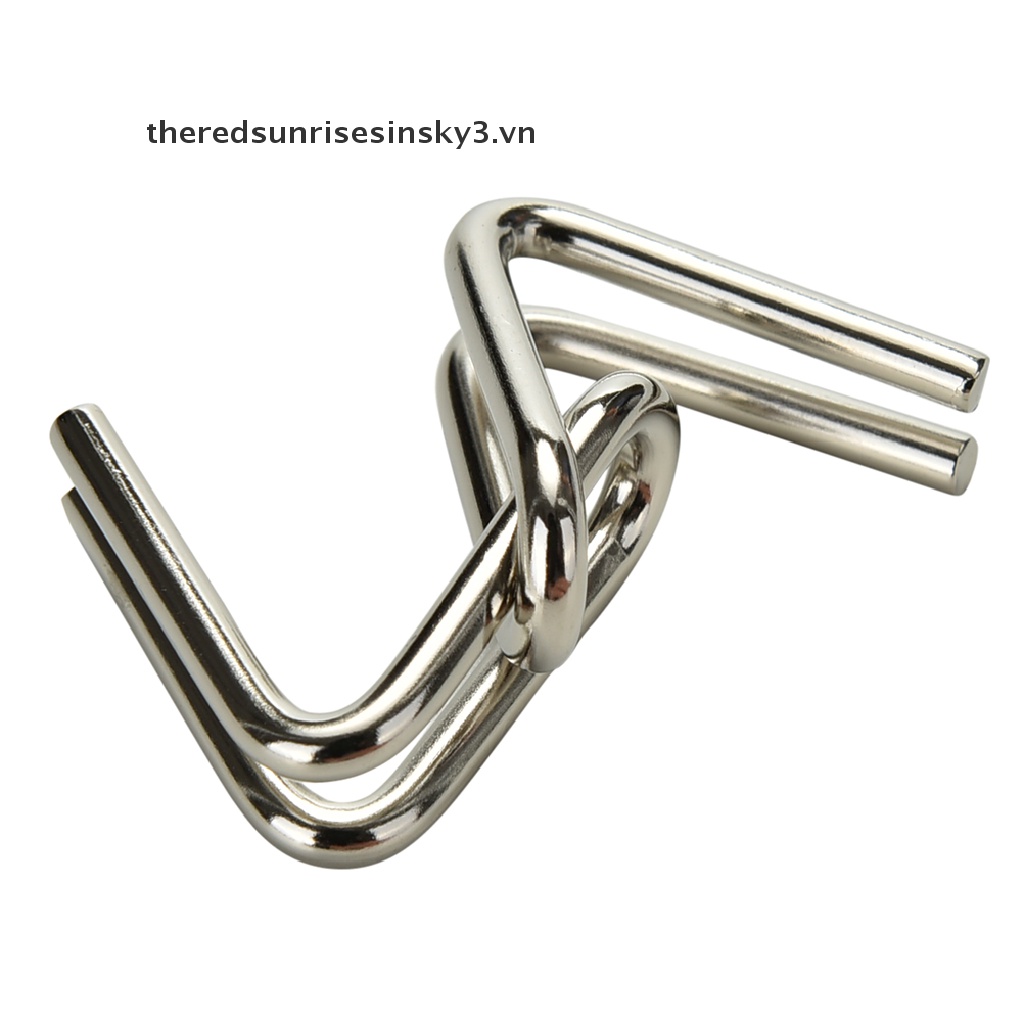 Bộ 8 Nhẫn Kim Loại Lắp Ráp Thủ Công Dành Cho Trẻ Em / Người Lớn