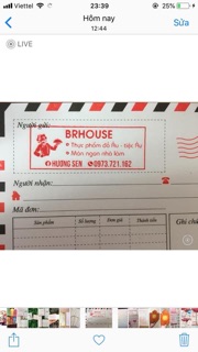 Combo 30 phiếu ship hàng bì thư 1 liên 100 tờ