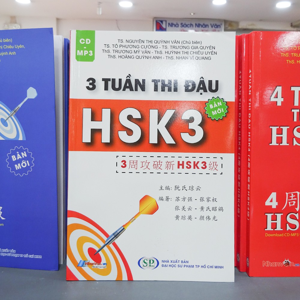 Sách - 3 Tuần Thi Đậu HSK3 (Cấp Độ 3) - Sách luyện thi tiếng Hoa độc quyền Nhân Văn