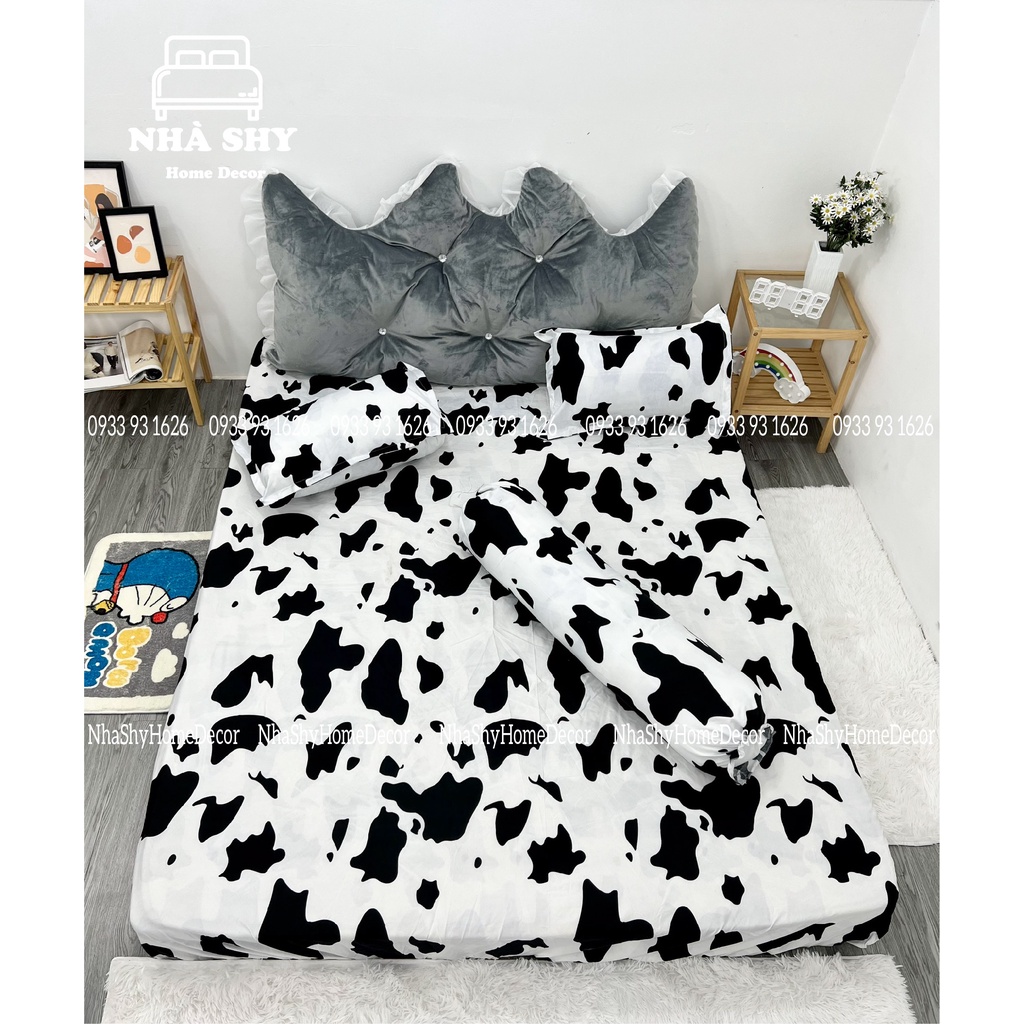 Bộ Ga Giuờng Cotton Poly 3 Món Chất Cotton Poly Hàng Việt Nam Sản Xuất - Set Ga + 2 Vỏ Gối Nằm | BigBuy360 - bigbuy360.vn