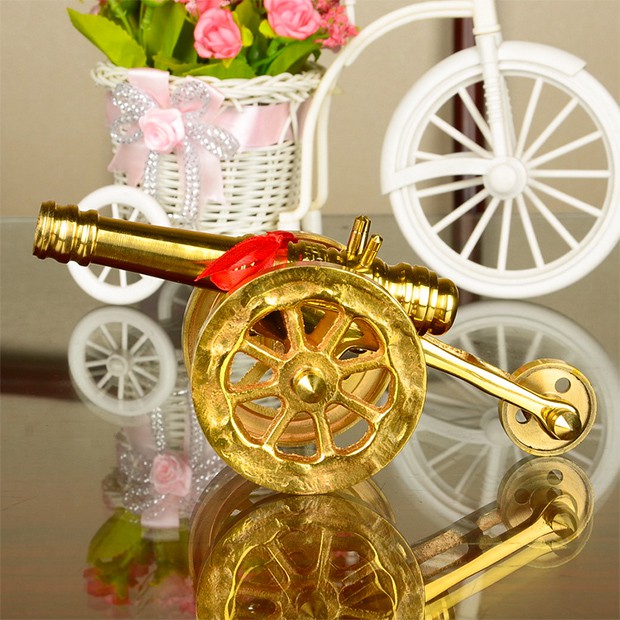 Mô hình đại pháo súng thần công bằng đồng thau cỡ trung