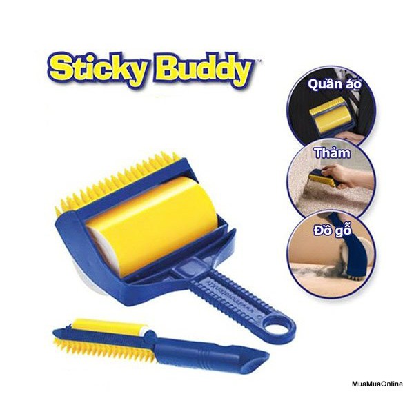 [Giá rẻ] Cây Lăn Khử Bụi Quần Áo, Ghế Sofa, Chăn Mền Sticky Buddy Cao Cấp