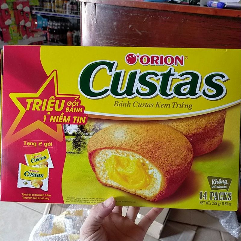 Bánh kem trứng Custas hộp 282g (12 cái)