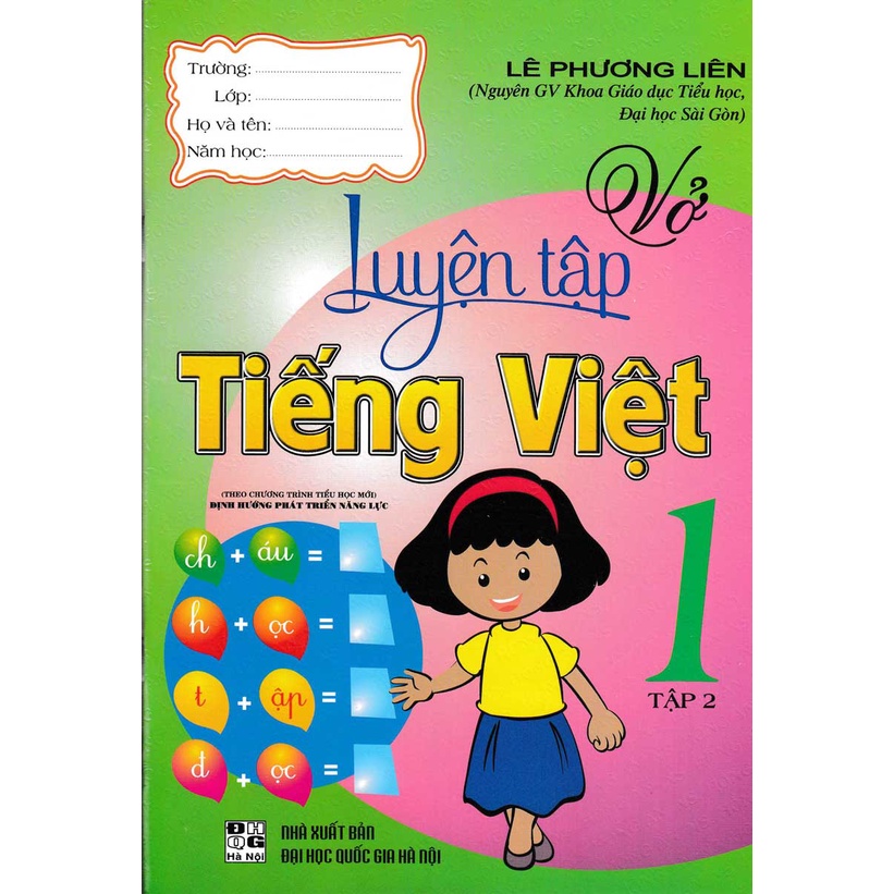 Sách - Combo Học Và Hành Toán - Vở Luyện Tập Tiếng Việt - Tập Viết Tiếng Anh Lớp 1 (Bộ 6 Cuốn)