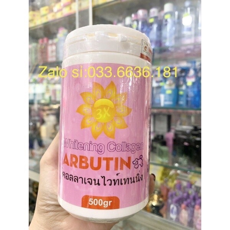 lẻ hủ kem abutine 3c3 kích trắng da body 500g (hủ màu Hồng)