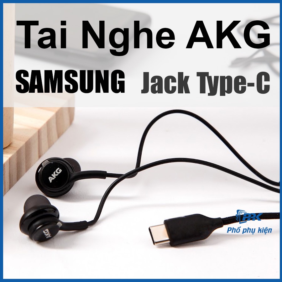 Tai Nghe Jack Type-C Samsung AKG Note 20 ultra, S21 Ultra, Note 10 Plus Chính Hãng - Dành Cho Các Dòng Máy Chân Type-C
