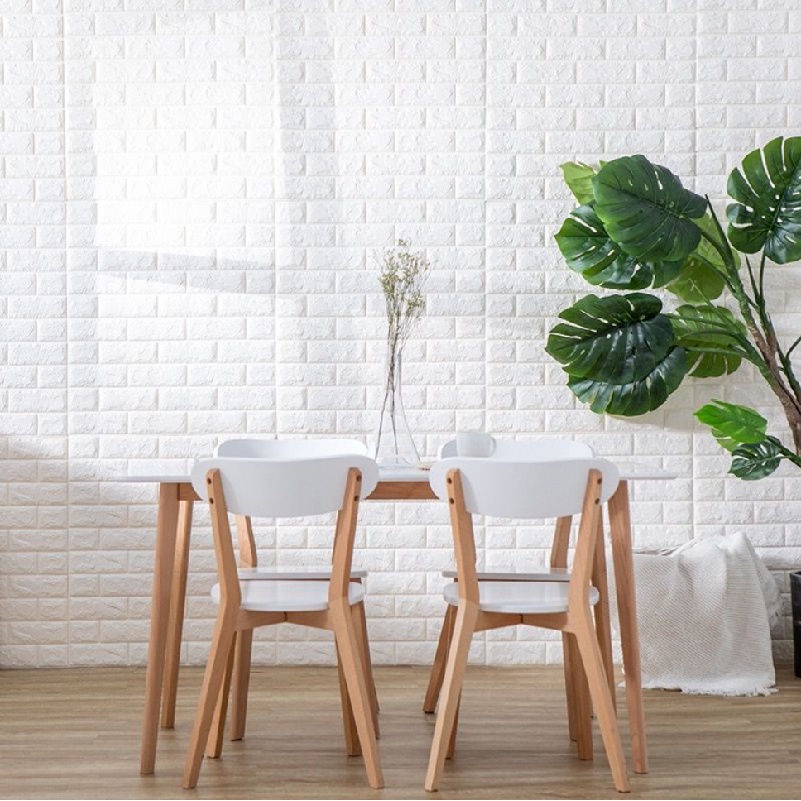 1 Miếng Dán Tường Ba Chiều Bằng Xốp Pe Siêu Dài Chống Thấm Nước Họa Tiết Gạch Ba Chiều Kích Thước 5Mx70Cm Trang Trí Nhà Cửa