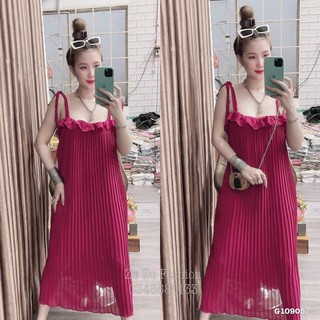 Đầm 2S xếp li cao cấp