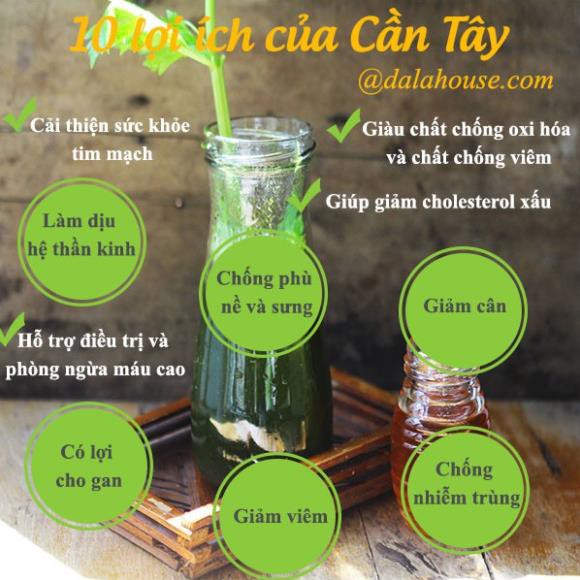 Giảm cân hiệu quả từ bột cần tây nguyên chất 50g - Bột rau củ