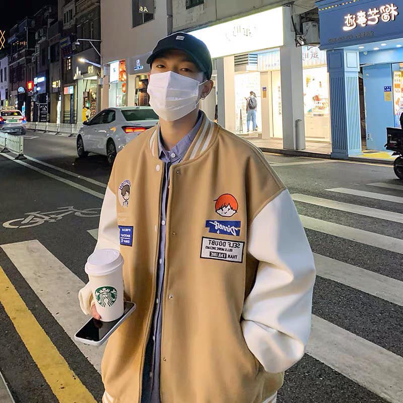 [FREESHIP 50K] Bomber Nỉ Phối Tay Cậu Bé Ba Màu Unisex samsam4896 | BigBuy360 - bigbuy360.vn