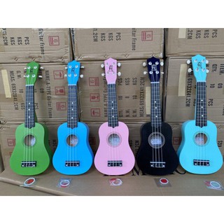 Đàn ukulele soprano size 21 nhiều màu chất liệu gỗ