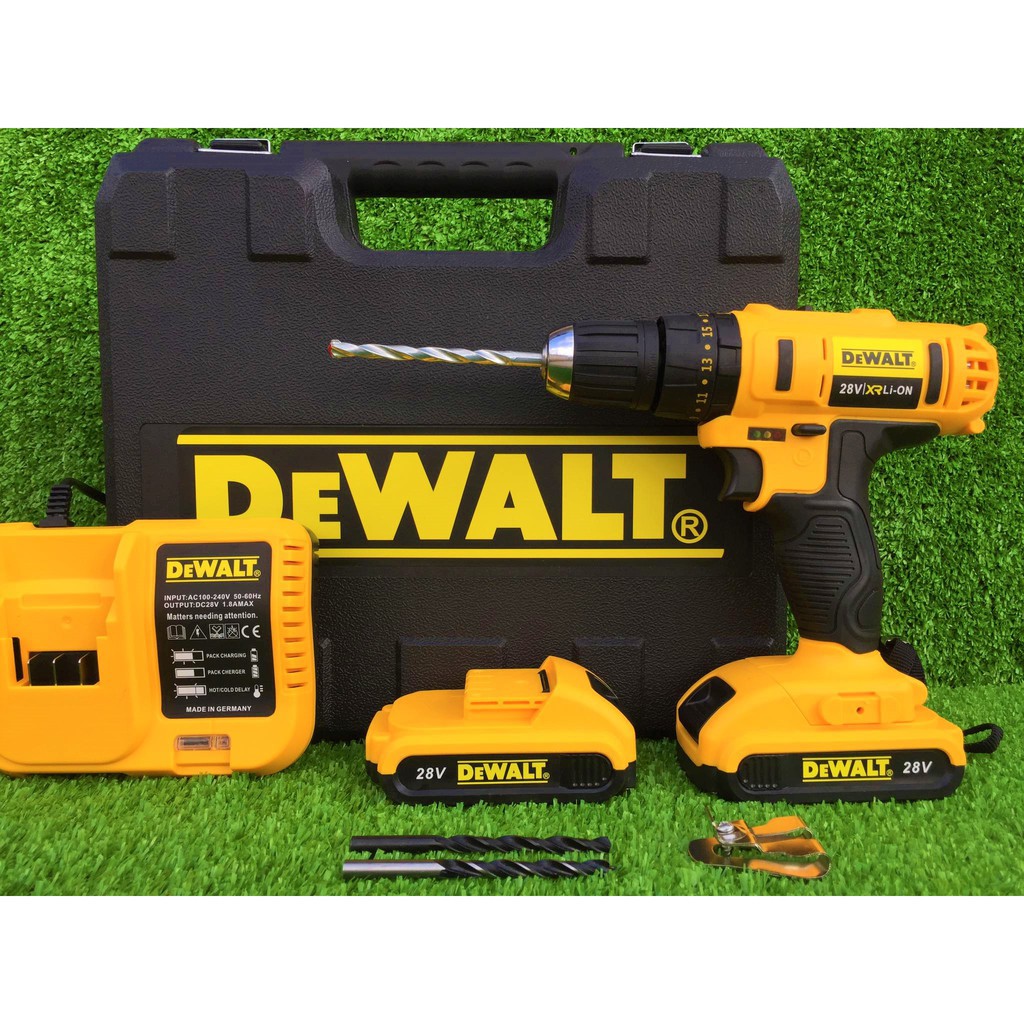 [Chính Hãng] Máy khoan pin Dewalt 26V - 3 CHỨC NĂNG: Khoan tường, săt, gỗ - Bắt vít - Bắn tôn - Tặng kèm 3 mũi