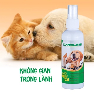 [Khử Mùi Tức Thì] Xịt Khử Mùi Chó Mèo, Khử Mùi Thú Cưng Caroline – Công Nghệ Nano Zinc - 100ml