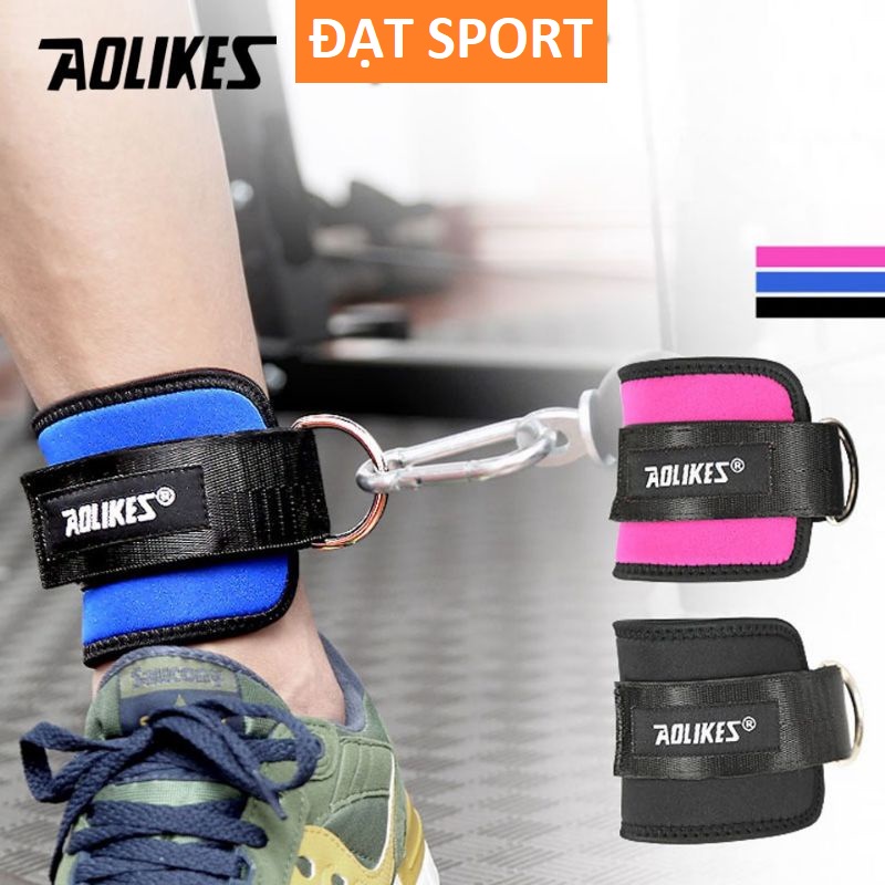 Quấn Cổ Chân Tập Gym , Tập Chân Mông Với Cáp Chính Hãng Aolikes