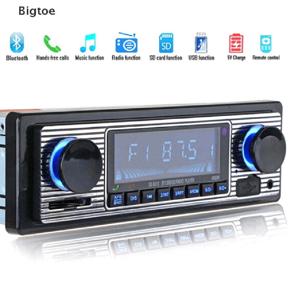 Máy Nghe Nhạc MP3 Bluetooth Âm Thanh stereo usb aux Cho Xe Hơi Cổ Điển