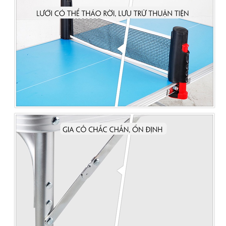 Bàn Đánh Bóng Bàn Mini Gấp Gọn, Vận Động Vô Cùng Tiện Lợi Đa Năng - M071