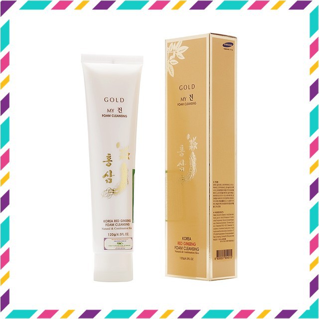 Sữa Rửa Mặt Sâm Vàng My Gold Hàn Quốc, Dùng Rất Thích Ngăn Mọc Mụn