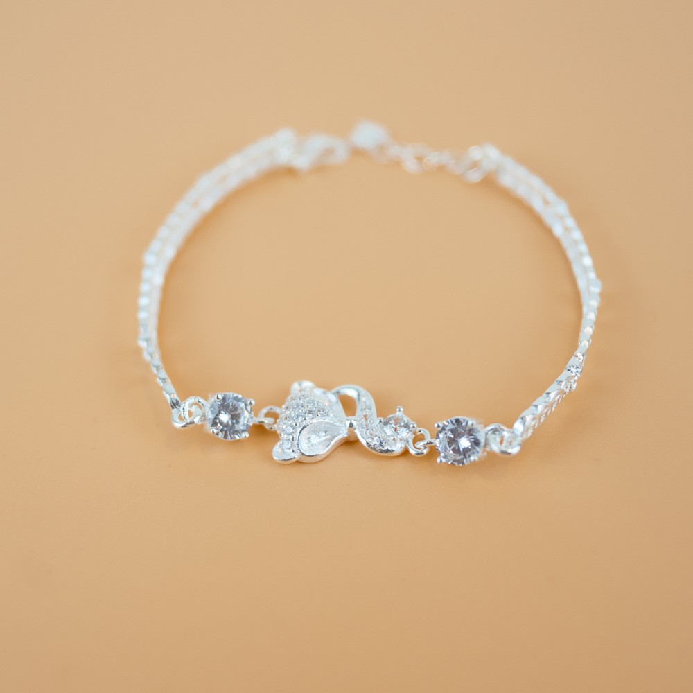 Lắc Tay Bạc Ta Cho Nữ CaoBac Jewellery Hồ Ly Kim Tiền Tài Lộc May Mắn | BigBuy360 - bigbuy360.vn