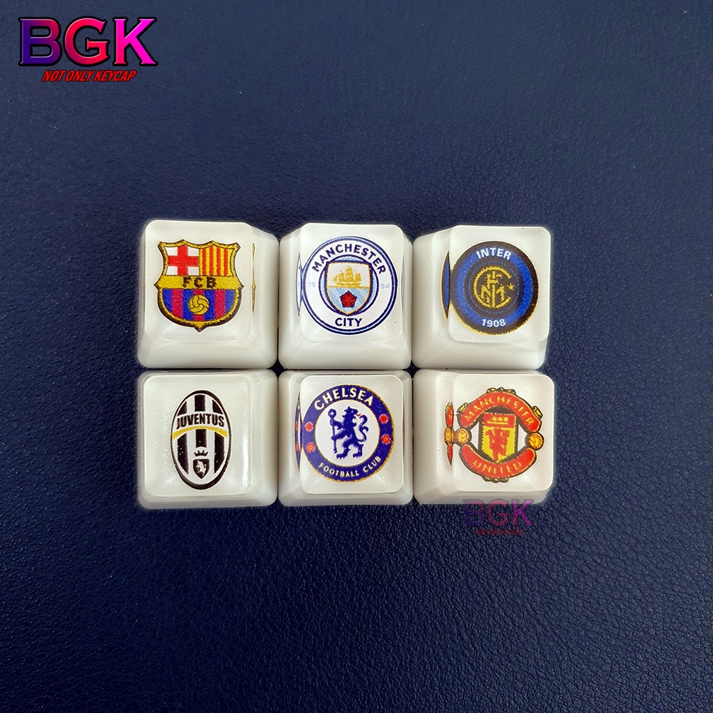 Keycap Artisan nút bàn phím cơ LOGO các CLB Đội Bóng NGoại Hạng OEM Profile Chất Liệu Resin