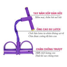 Dây Cao Su Tập Gym  FREESHIP  Dây Kéo Đàn Hồi Kháng Lực Ống Cao Su Đa Năng Tập Bụng, Thể Dục, Tập Gym Tập Bụng Tại Nhà