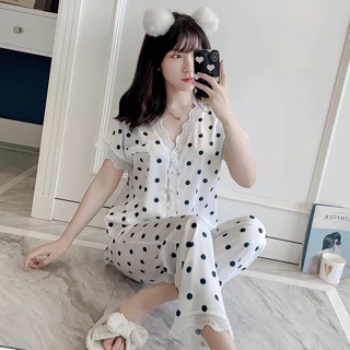 Đồ bộ lụa Quảng Châu cao cấp