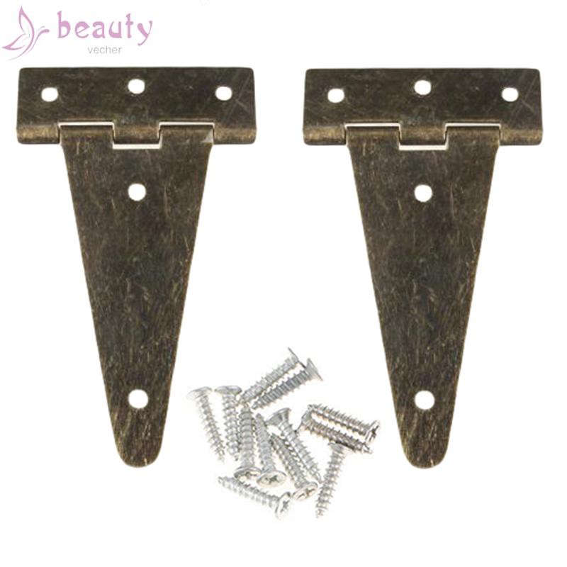 Set 2 Bản Lề Cửa Bằng Đồng Hình Chữ T