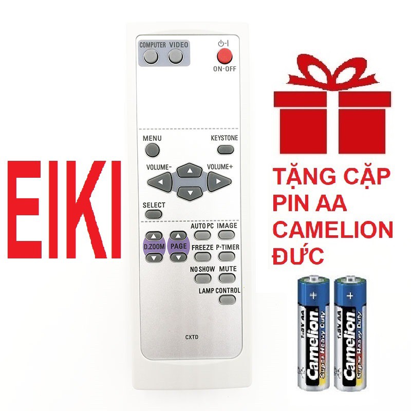 Remote máy chiếu EIKI mẫu 2 - Điều khiển máy chiếu EIKI mẫu 2 - PROJECTOR (Hàng hãng - tặng pin)