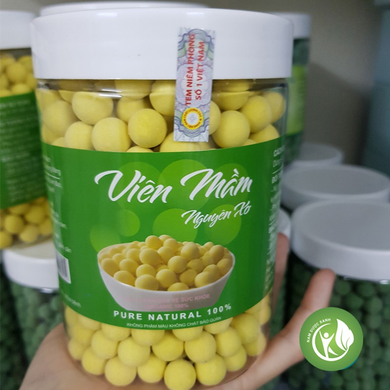 500gr viên mầm đậu nành nguyên xơ cao cấp tăng vòng 1, đẹp da, cân bằng nội tiết tố nữ có giấy chứng nhận ATTP N938A | BigBuy360 - bigbuy360.vn