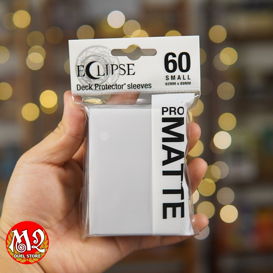 Bọc bài Yugioh Eclipse Matte (dòng mới) - 60 cái WHITE Trắng 62x89 mm - Chính hãng Ultra PRO USA