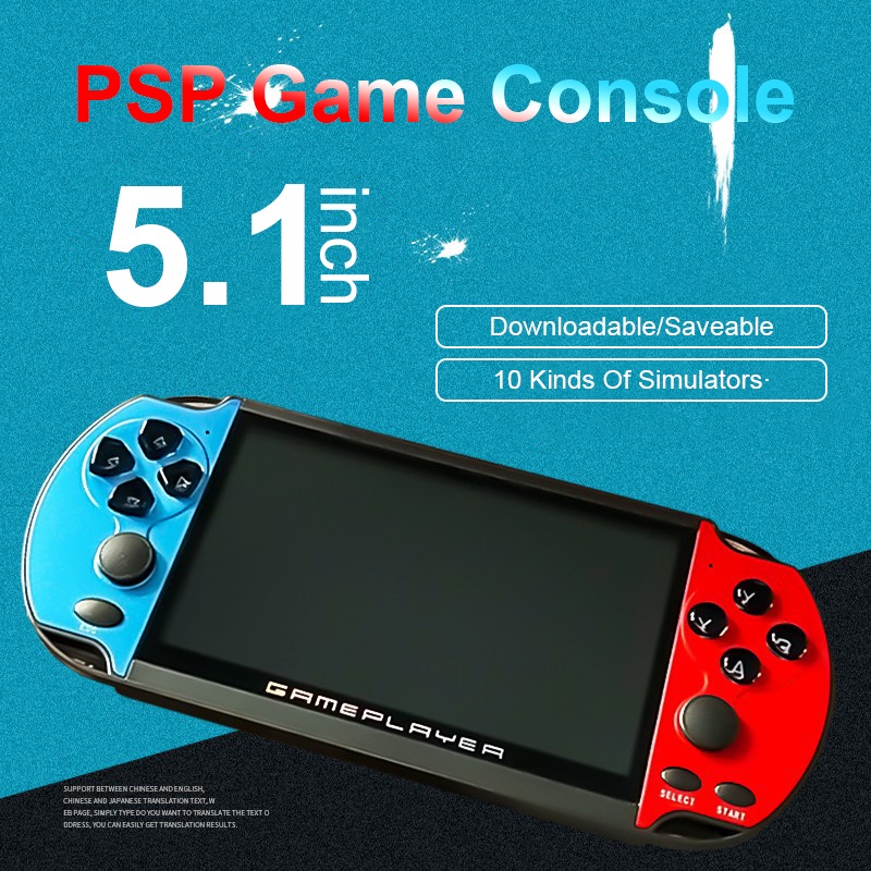 Máy Chơi Game Cầm Tay X7 Plus 5.1 Inch 8Gb Cho Trò Chơi Xây Dựng Trong Mp5 200 Trò Chơi ^ MK ^