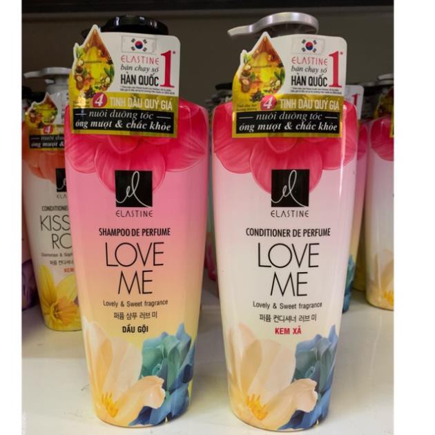Bộ Dầu Gội Elastine Love Me 600g + Dầu Xả Elastine Love Me 600g