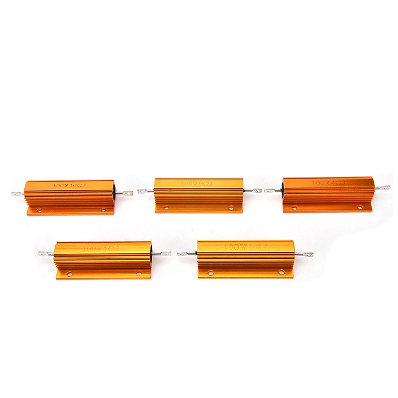 Điện Trở Vỏ Nhôm Điện Trở Vỏ Sò 1 / 2 / 4 / 8 / 10 Ohm 100W