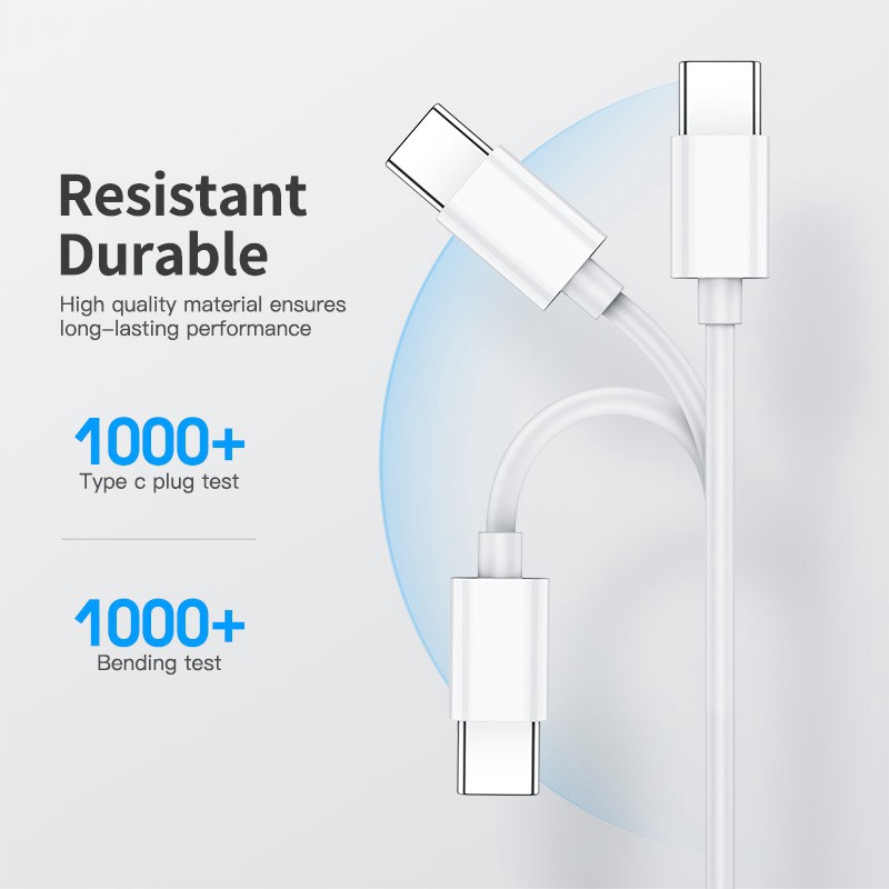 Cáp sạc nhanh USB Type C PD QC 4.0 chất lượng cao cho Samsung Galaxy S10 S9 Xiaomi Redmi 60w