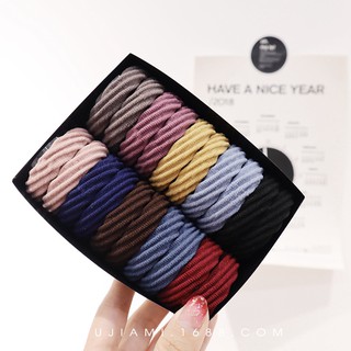 Hộp 20 Dây Cột Tóc Không Đường May
