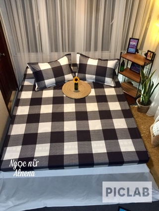 Bộ ga gối cotton alnena