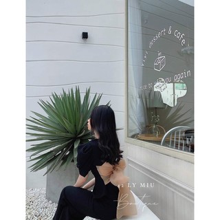 Set áo cột nơ lưng mix quầndài tiểu thư