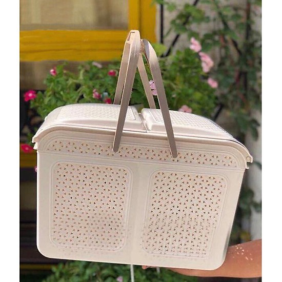 Làn nhựa đựng đồ đi sinh cho mẹ và bé, Giỏ đựng đồ sơ sinh cho bé hàng cao cấp