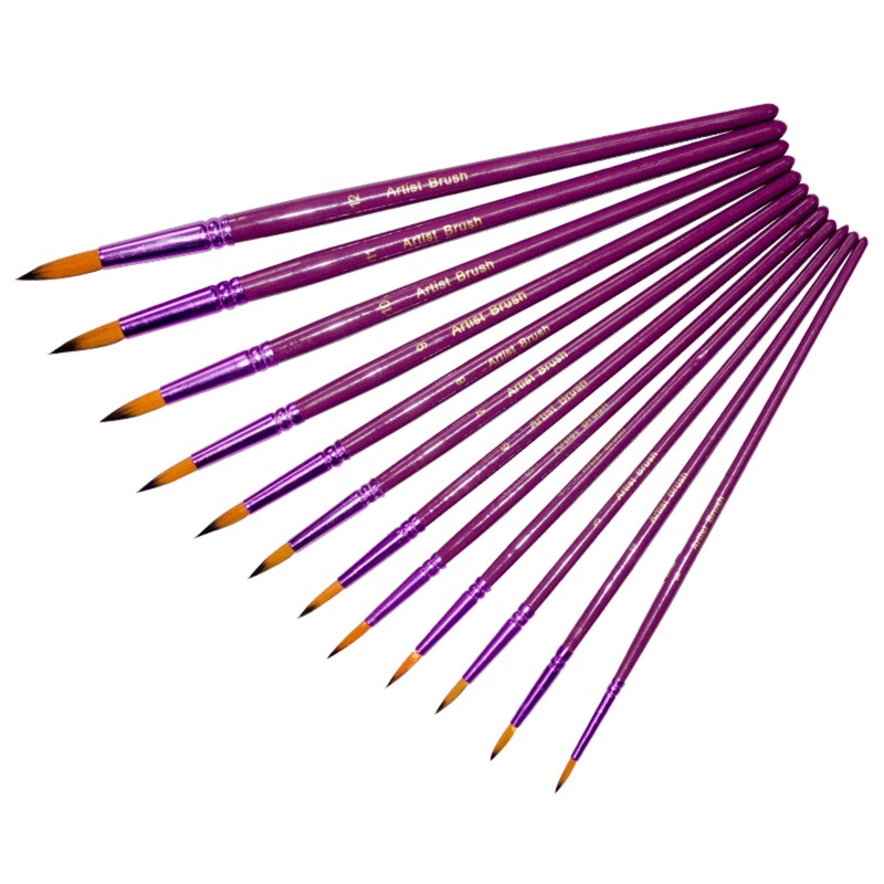 Va Bộ Cọ Vẽ Tranh Màu Nước Acrylic Hình Trứng Phục Sinh Mang Đi Được