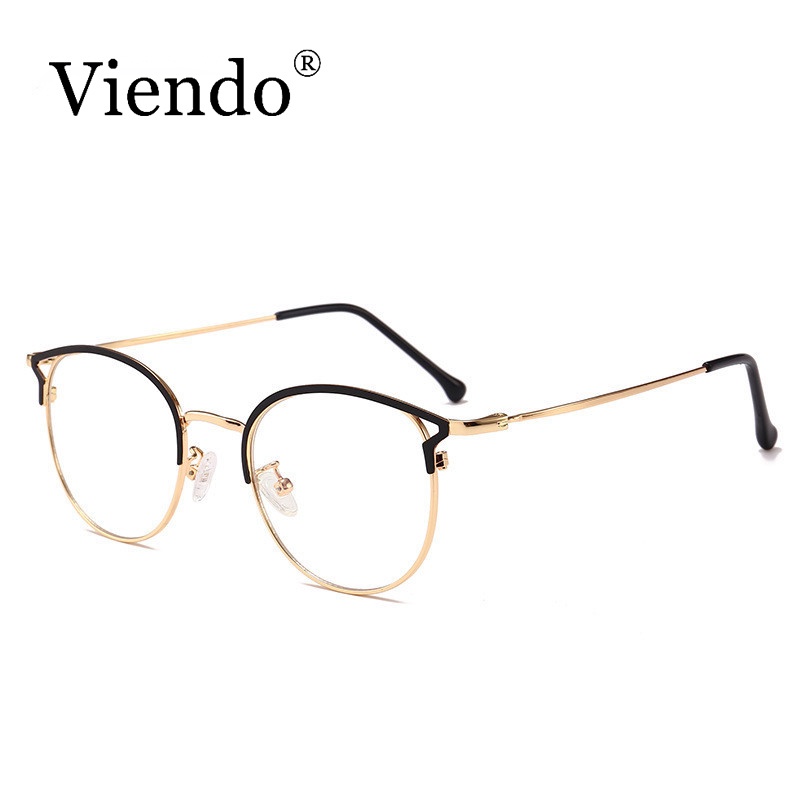 Kính mắt VIENDO kim loại mắt mèo đổi màu chống ánh sáng xanh chống tia UV thời trang Hàn Quốc cho nam và nữ
