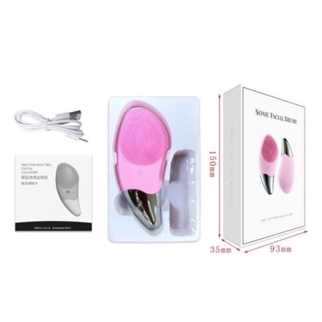 MÁY RỬA MẶT MASSAGE 3IN1 #SONIC FACIAL BRUSH CAO CẤP