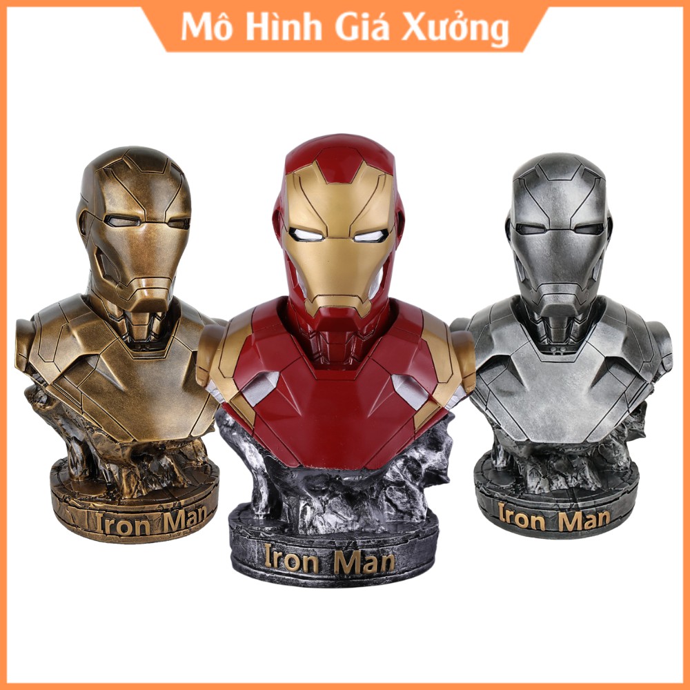 Mô Hình Maver Bán Thân Iron Man Người Sắt Tony Stark Cao 17cm ( 3 màu ) - Figure Tượng Maver - Mô hình giá xưởng